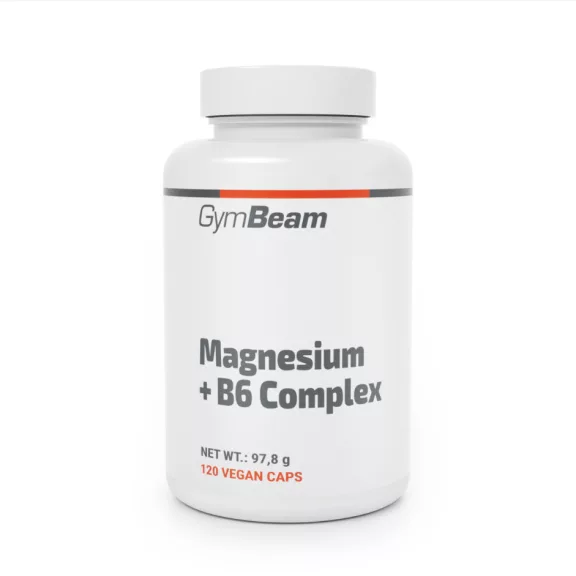 GymBeam Magnézium + B6 komplex tabletta 120 db GymBeam Magnézium + B6 komplex tabletta 120 db