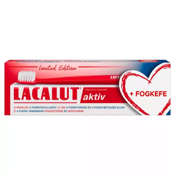 Lacalut aktiv 75 ml + limited edition fogkefe Lacalut aktiv 75 ml + limited edition fogkefe