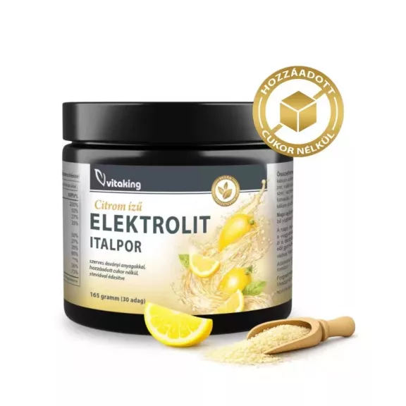 Vitaking Elektrolit italpor citrom ízű 165 g Vitaking Elektrolit italpor citrom ízű 165 g