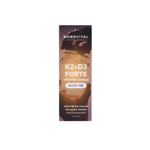 Nordvital D3+K2 Forte csepp 30 ml Nordvital D3+K2 Forte csepp 30 ml