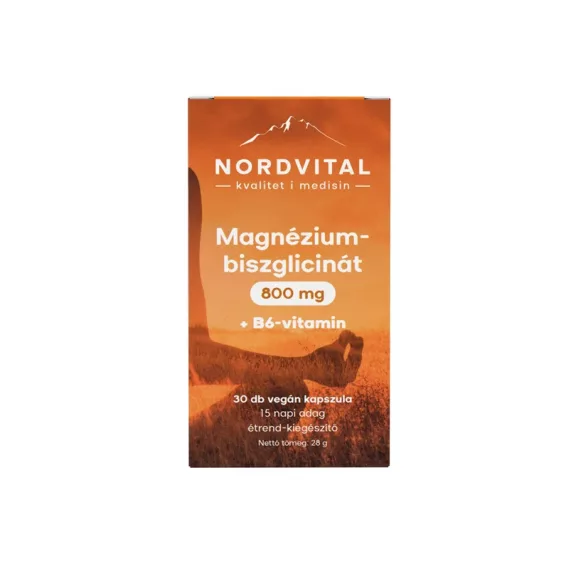 Nordvital Magnézium-biszglicinát kapszula 30 db Nordvital Magnézium-biszglicinát kapszula 30 db