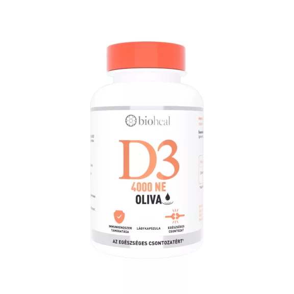 Bioheal D3 4000NE oliva lágykapszula 120 db Bioheal D3 4000NE oliva lágykapszula 120 db