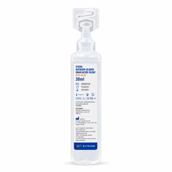 Elysium steril nátrium-klorid inhalációs oldat 0,9% V/V - 5 x 30 ml Elysium steril nátrium-klorid inhalációs oldat 0,9% V/V - 5 x 30 ml